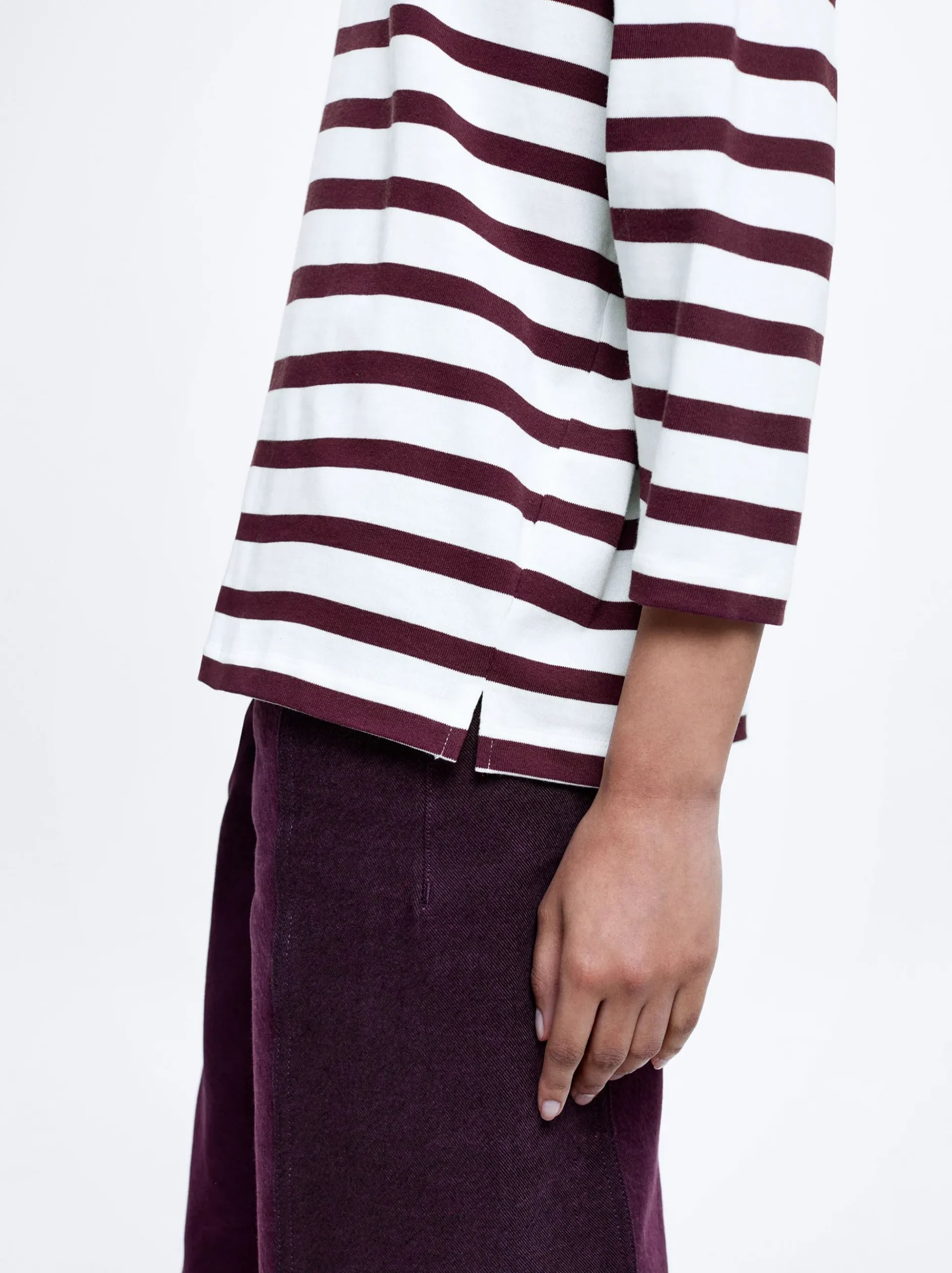 Striped Cotton T-Shirt|Parfois Store