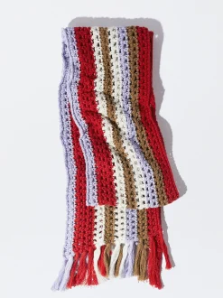 Striped Crochet Scarf|Parfois Shop