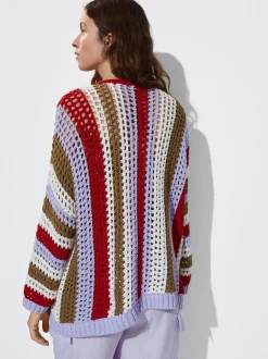 Striped Crochet Sweater|Parfois Store