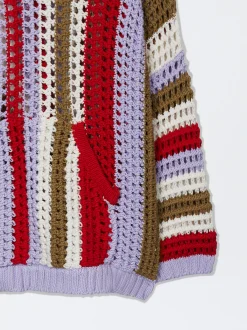 Striped Crochet Sweater|Parfois Store