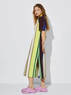 Striped Midi Dress|Parfois Online