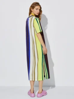 Striped Midi Dress|Parfois Online
