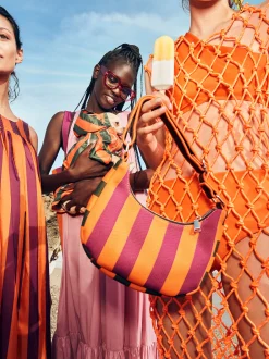 Striped Shoulder Bag|Parfois Shop