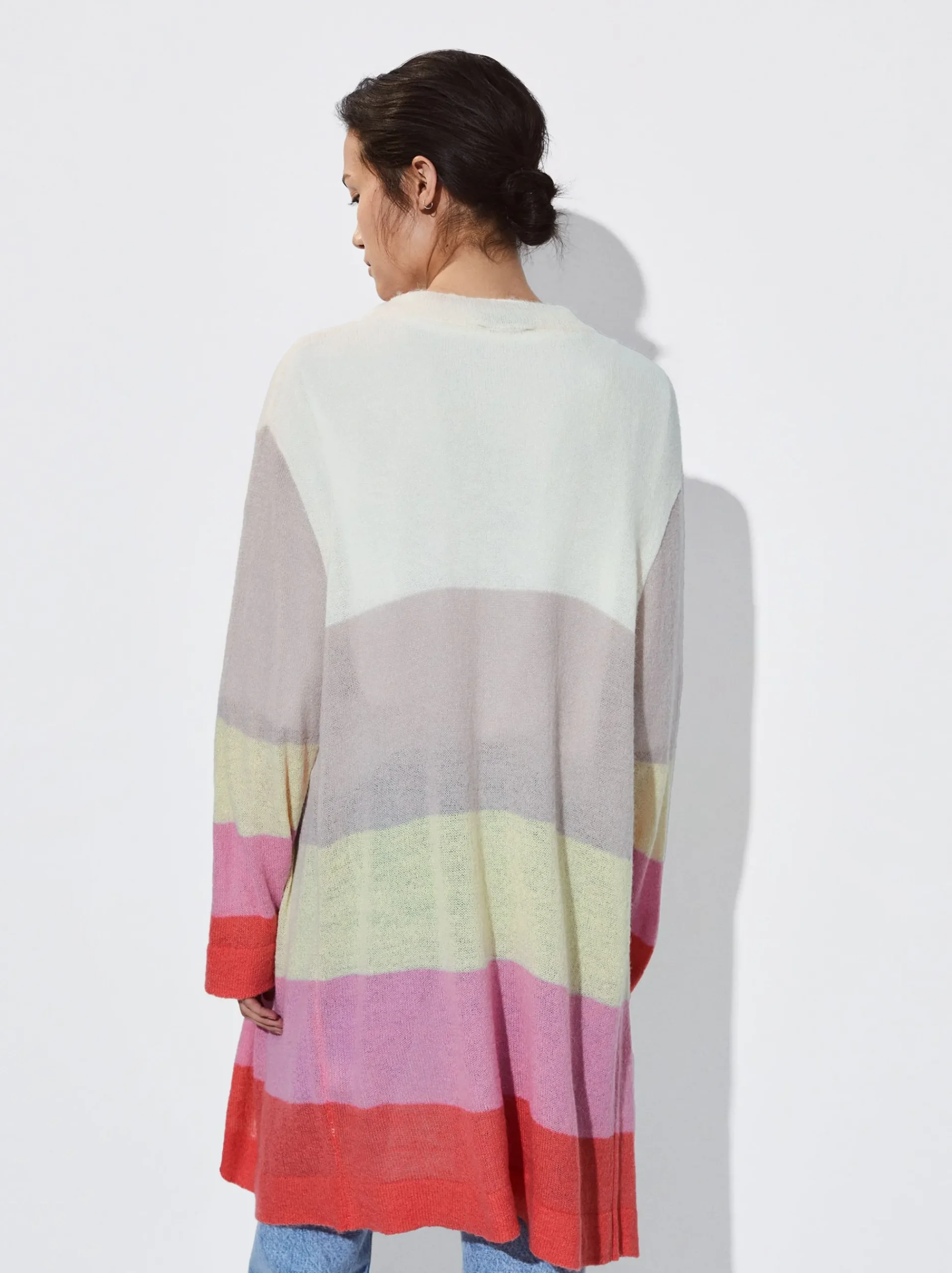 Striped Wool Blend Cardigan|Parfois Discount