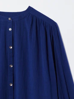 Textured Shirt With Puffed Sleeves|Parfois Outlet