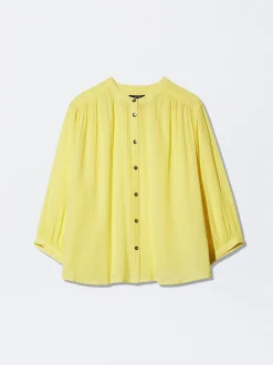 Textured Shirt With Puffed Sleeves|Parfois Cheap