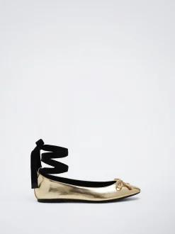Tied Ballerinas With Bow|Parfois New