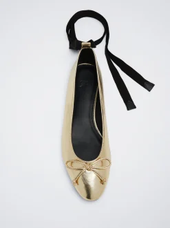 Tied Ballerinas With Bow|Parfois New