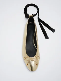 Tied Ballerinas With Bow|Parfois Sale