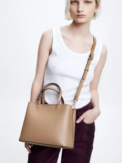 Tote Bag With Macram Handle|Parfois Store