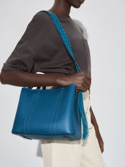 Tote Bag With Macram Handle|Parfois Hot