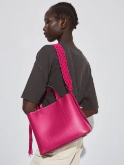 Tote Bag With Macram Handle|Parfois Online