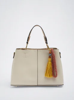 Tote Bag With Pendant|Parfois Clearance
