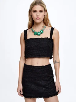 Tweed Mini Skirt|Parfois Hot