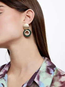 Two-Tone Resin Earrings|Parfois Cheap