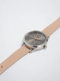 Watch With Leather Effect Wristband|Parfois Sale