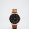 Watch With Leather Effect Wristband|Parfois Fashion
