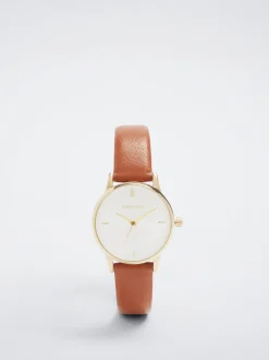 Watch With Leather Effect Wristband|Parfois Cheap