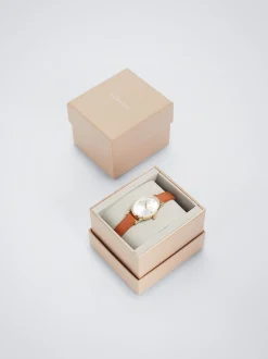 Watch With Leather Effect Wristband|Parfois Cheap
