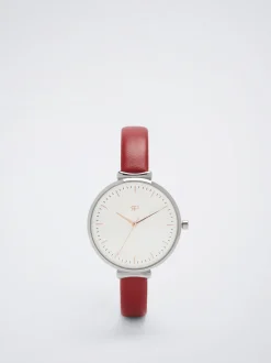 Watch With Leather Effect Wristband|Parfois Sale