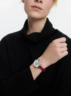 Watch With Leather Effect Wristband|Parfois Sale