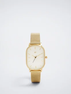 Watch With Stainless Steel Metallic Mesh Strap|Parfois Cheap