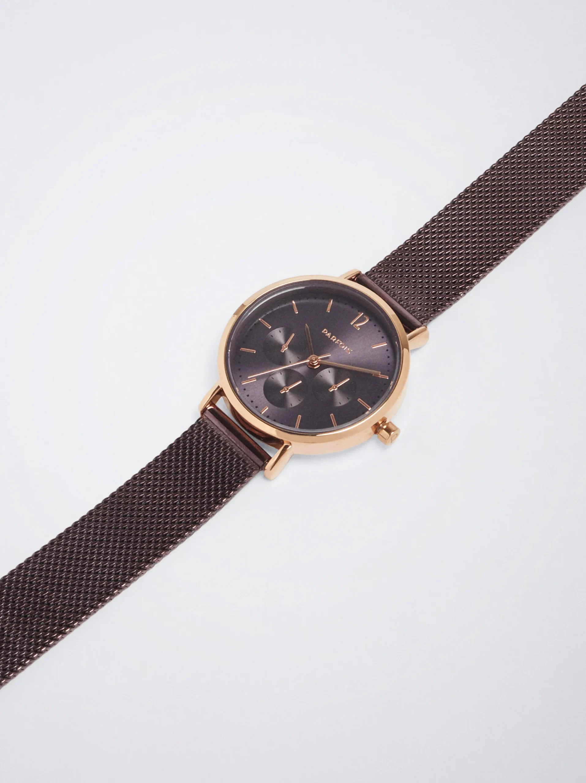 Watch With Stainless Steel Metallic Mesh Strap|Parfois Discount