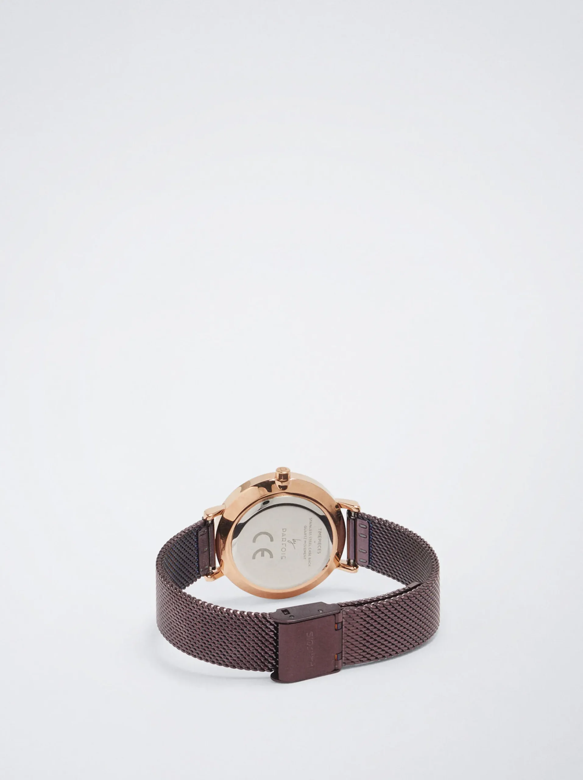 Watch With Stainless Steel Metallic Mesh Strap|Parfois Discount