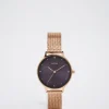 Watch With Stainless Steel Metallic Mesh Strap|Parfois Discount