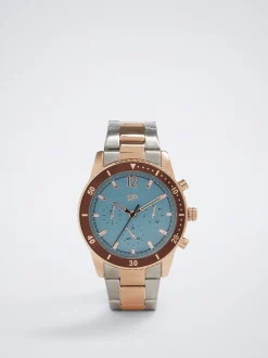 Watch With Two-Toned Steel Strap|Parfois Cheap