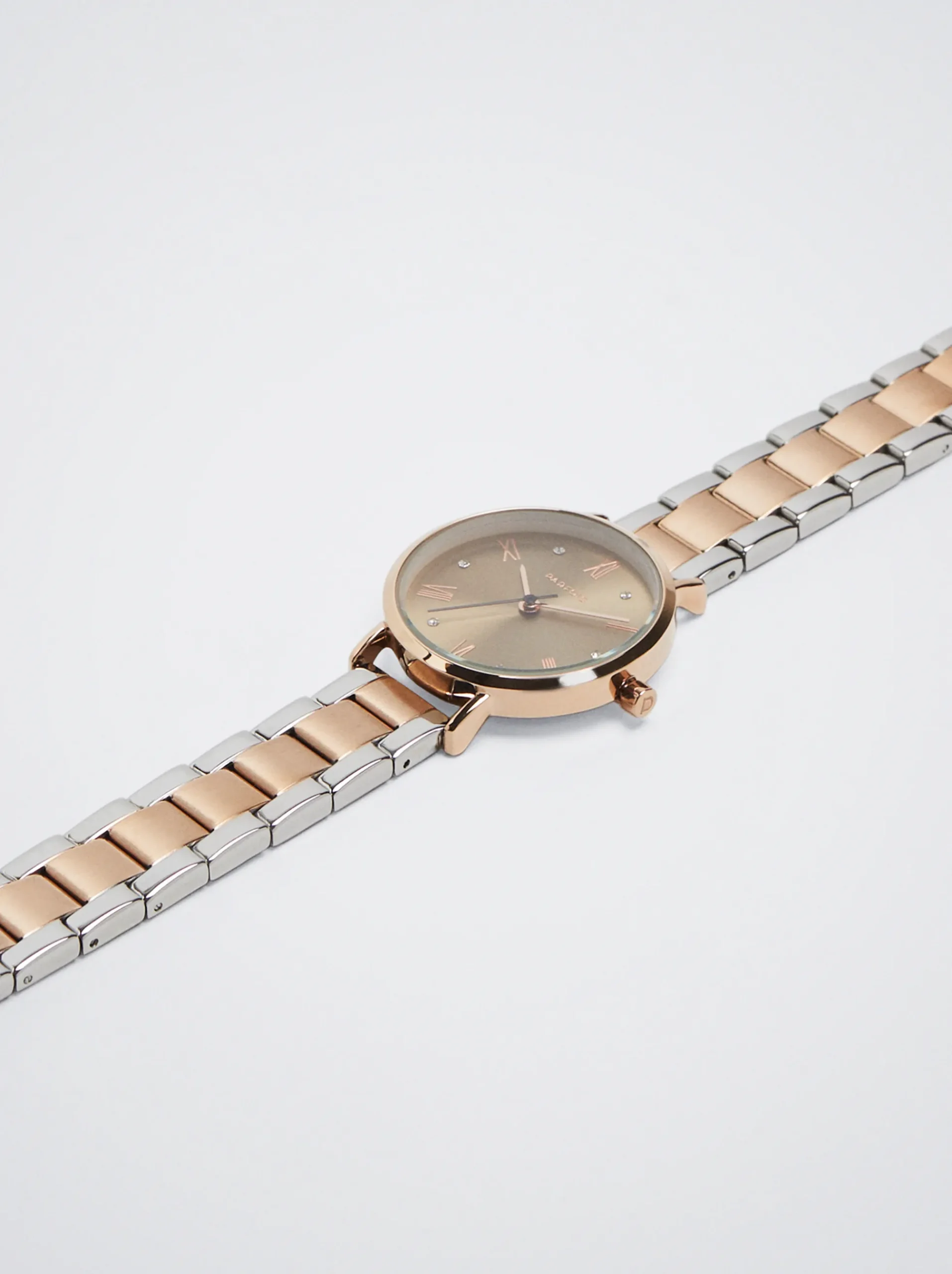 Watch With Two-Toned Steel Strap|Parfois Hot