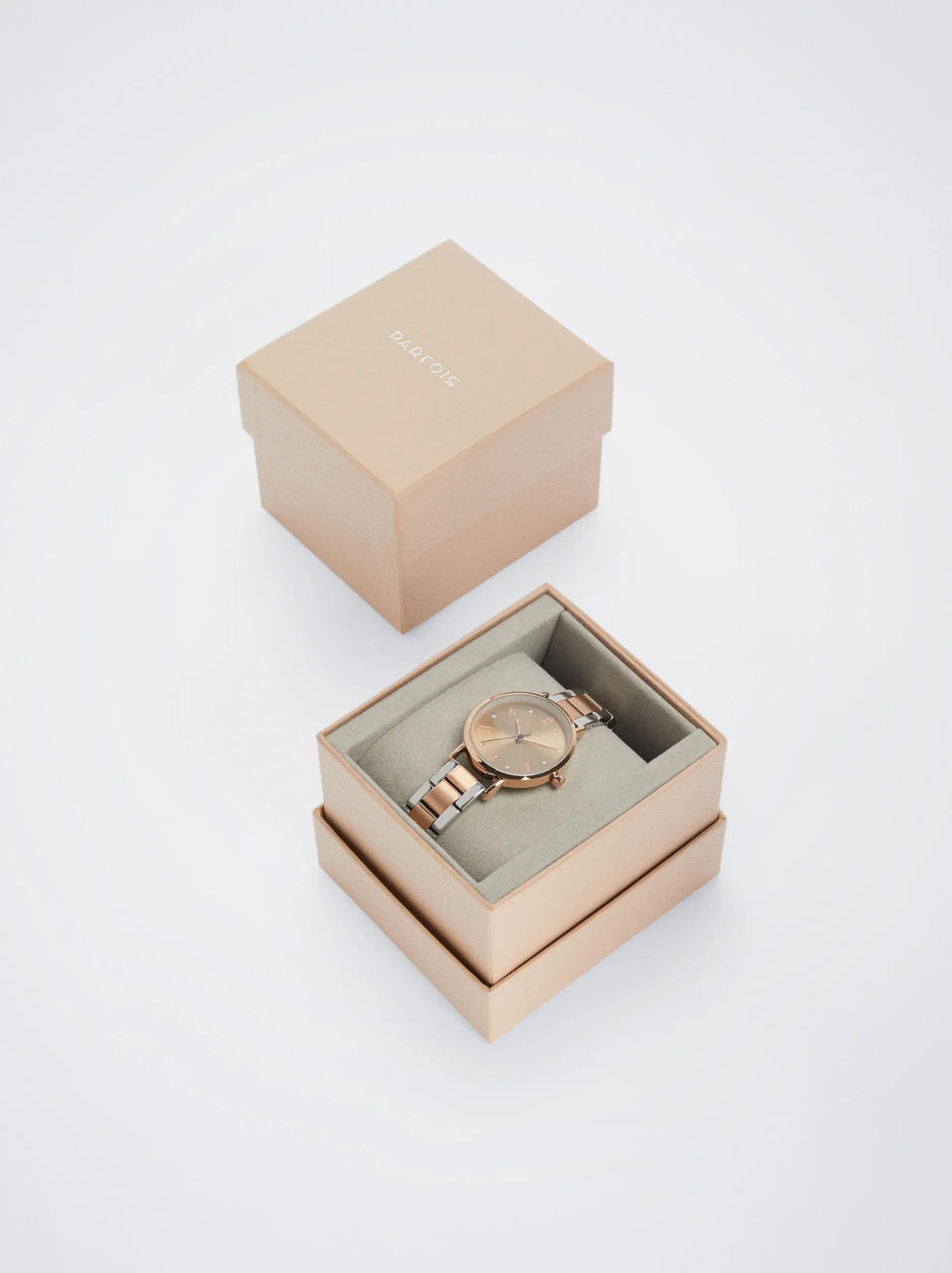 Watch With Two-Toned Steel Strap|Parfois Hot