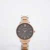 Watch With Two-Toned Steel Strap|Parfois Sale