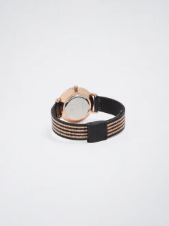Watch With Two-Toned Steel Strap|Parfois Clearance