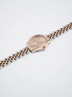 Watch With Two-Toned Steel Strap|Parfois New