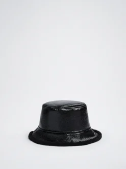 Waterproof Patent Bucket Hat|Parfois Flash Sale