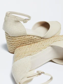 Wedge Sandals With Ankle Strap|Parfois Outlet
