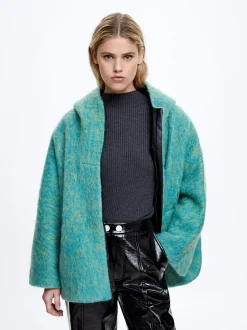 Wool Coat With Hood|Parfois Fashion