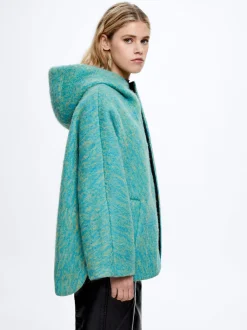 Wool Coat With Hood|Parfois Fashion
